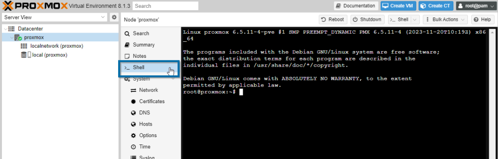 Configuring Proxmox 14