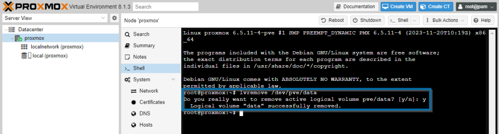 Configuring Proxmox 15