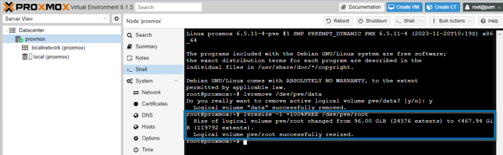 Configuring Proxmox 16