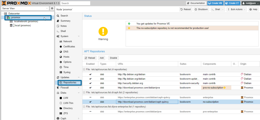 Configuring Proxmox 19